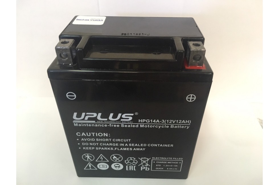 Аккумулятор UPLUS Super Star GEL 14A-3 (YTX 14)